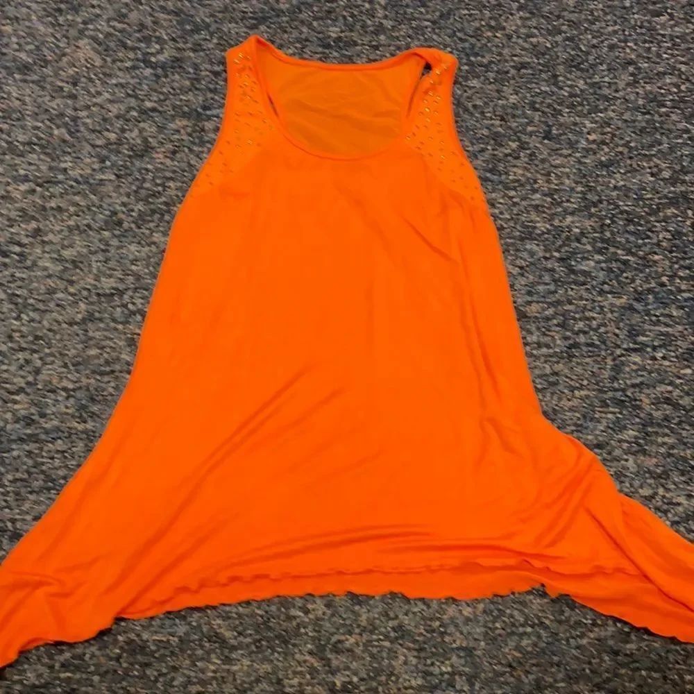AB Studio orange Studded Tunic sz. L